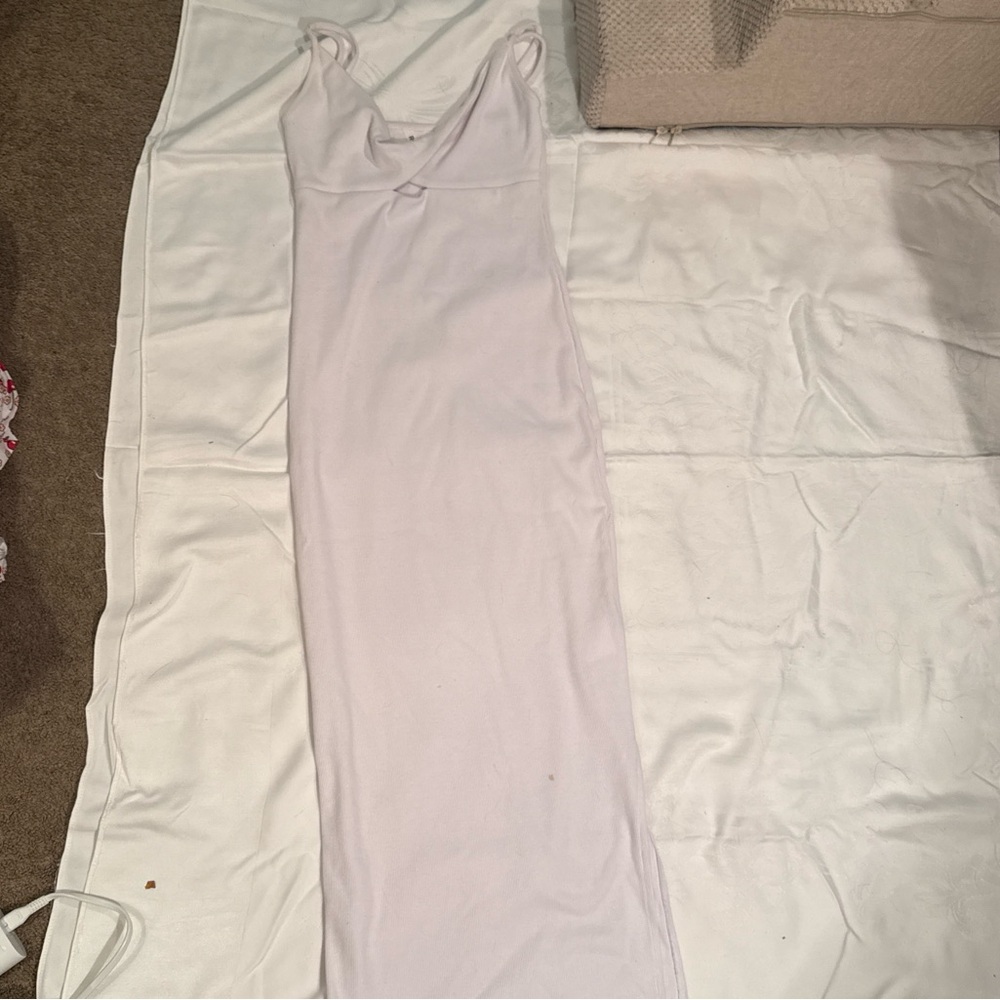 Roxy Soft White Midi Dress